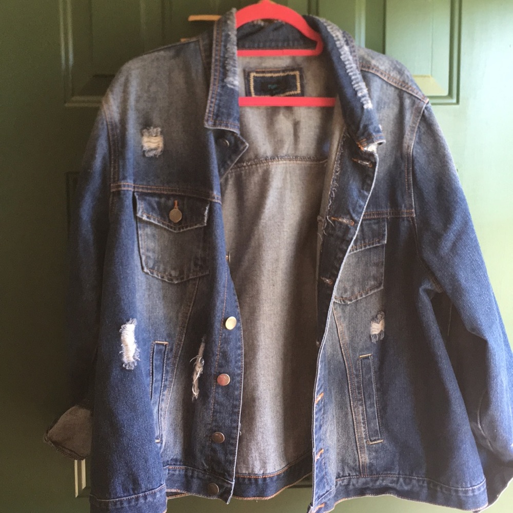 3X Jean Jacket w/Rips